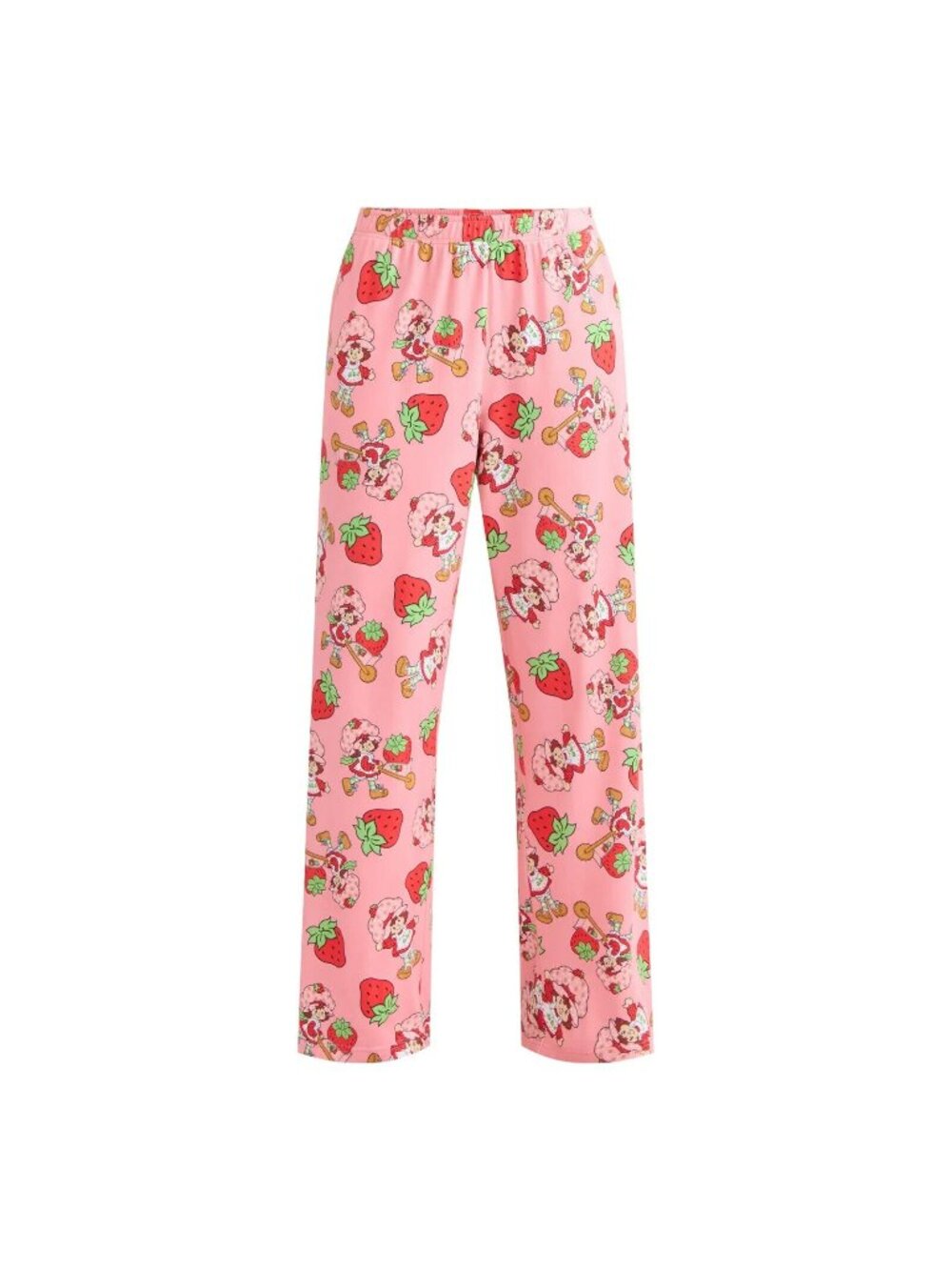 Strawberry Shortcake Womens Lounge Pajama Sleep Pant With Pockets Small 4-6 Pink